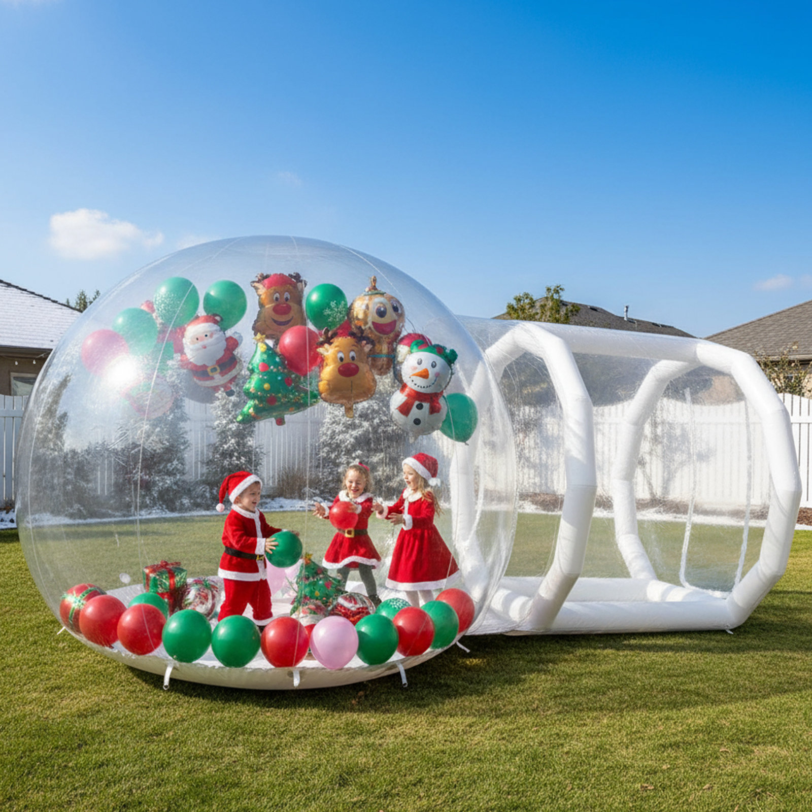Bubble house at a party